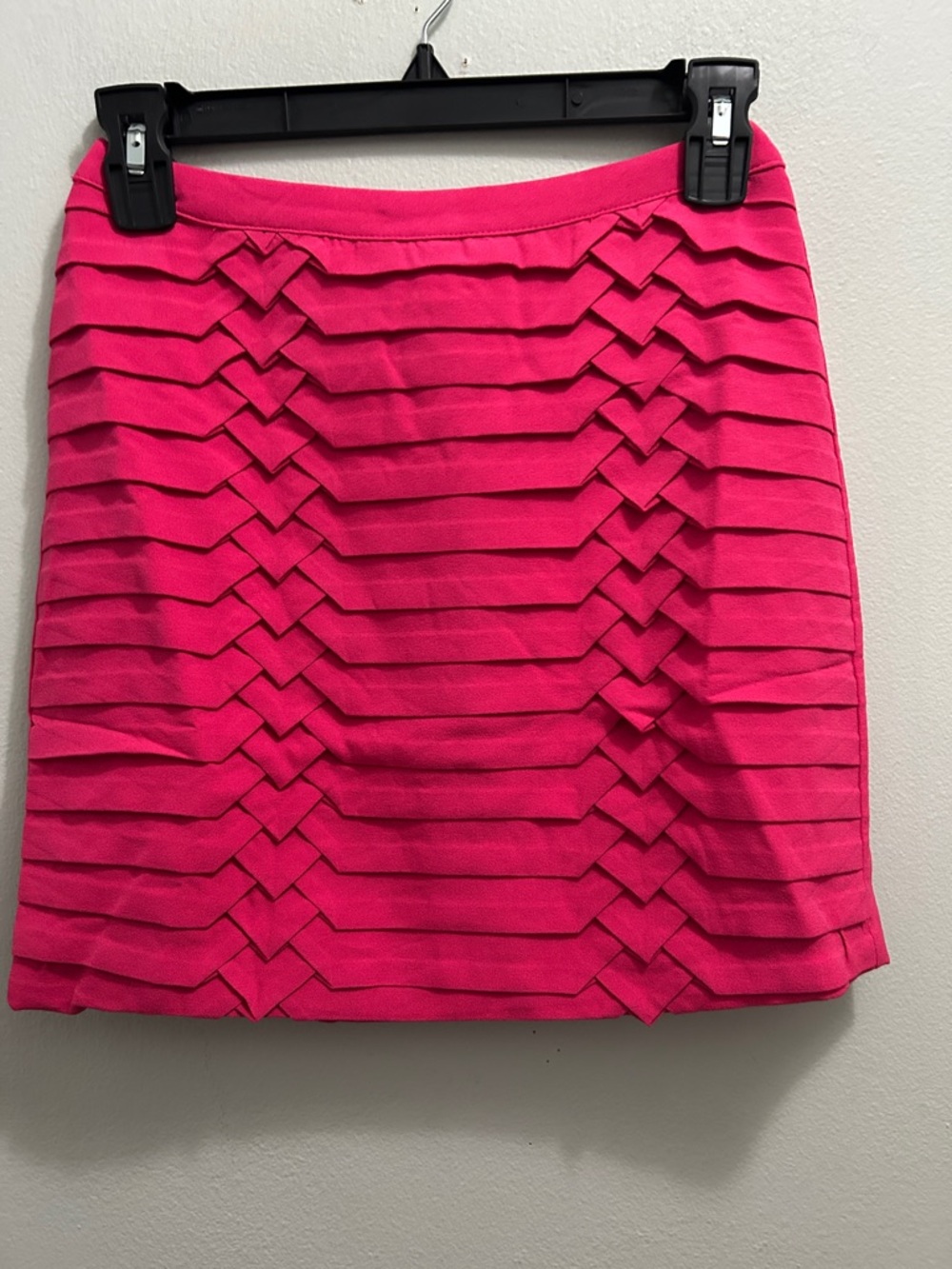 verty Bright Pink Layered Mini Skirt